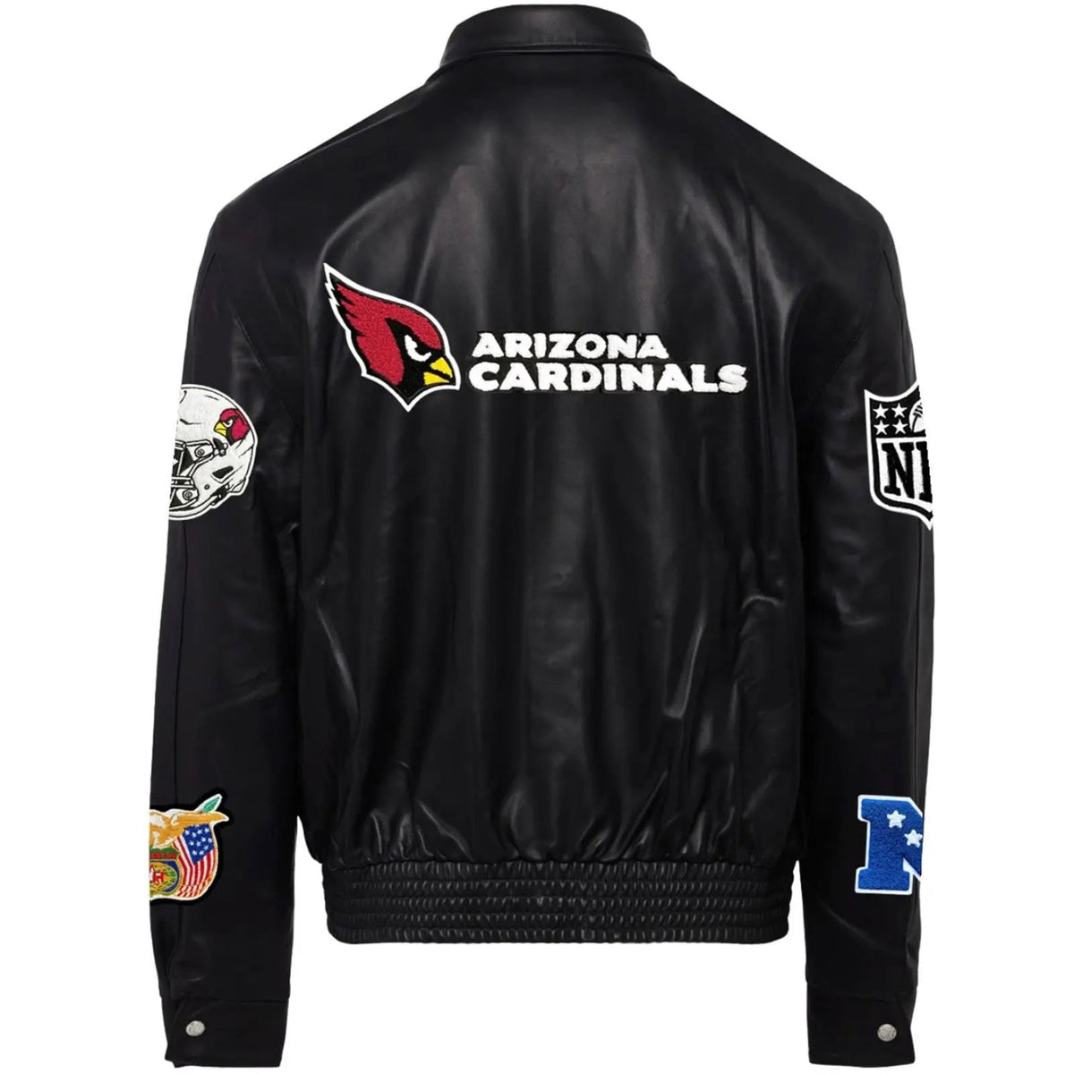 Arizona Cardinals Jeff Hamilton Leather Varsity Jacket WorthVee