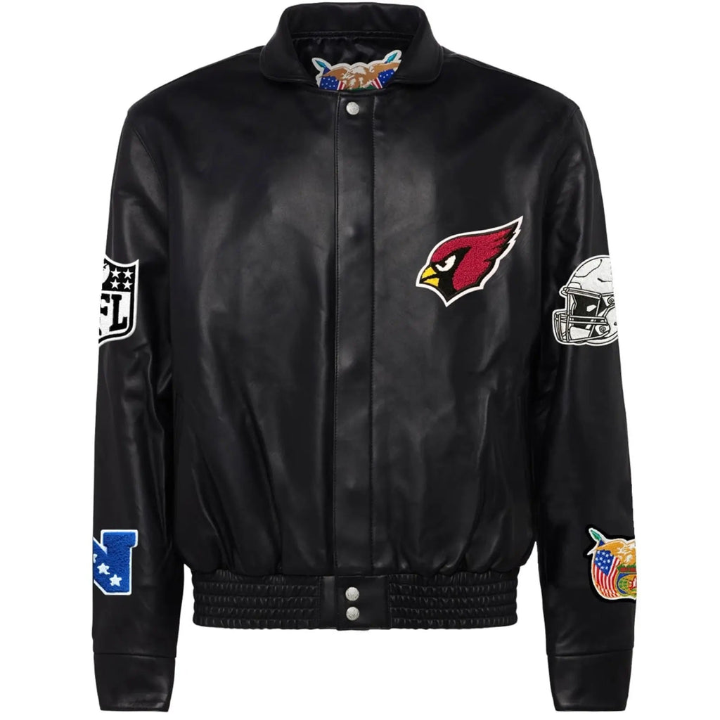 Arizona Cardinals Jeff Hamilton Wool and Leather Jacket WorthVee