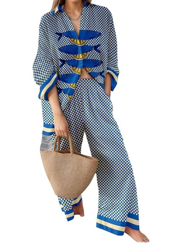 Below Deck Down Under S4 Daisy Kelliher Blue Fish Pajamas