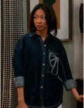 Beyond the Gates S02 Camryn Jade Bow Denim Shirt WorthVee