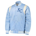 Cream Kansas City Royals Varsity Satin Jacket WorthVee