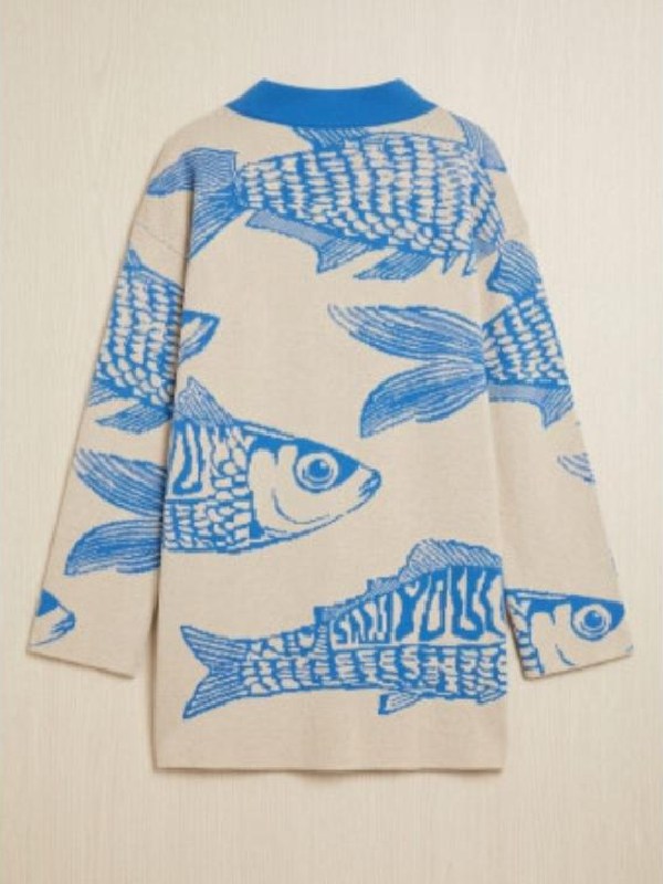 Daisy Kelliher Below Deck Down Under S4 Fish Print Robe
