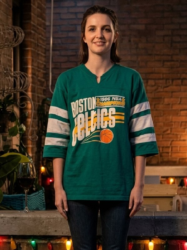 Ella Hunt Not Suitable for Work Green T-Shirt WorthVee