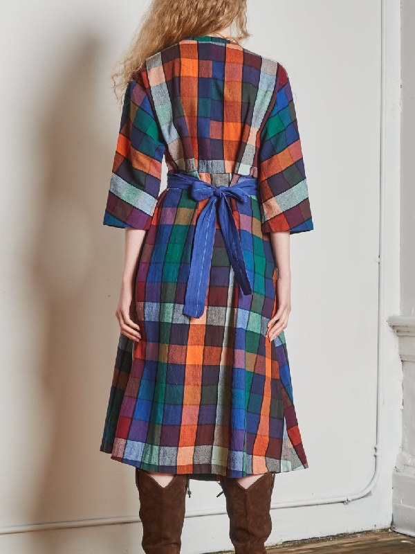 Kerri Kenney The Four Seasons S02 Multicolor Checkered Dress WorthVee