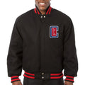 Los Angeles Clippers Black Wool Varsity Jacket WorthVee