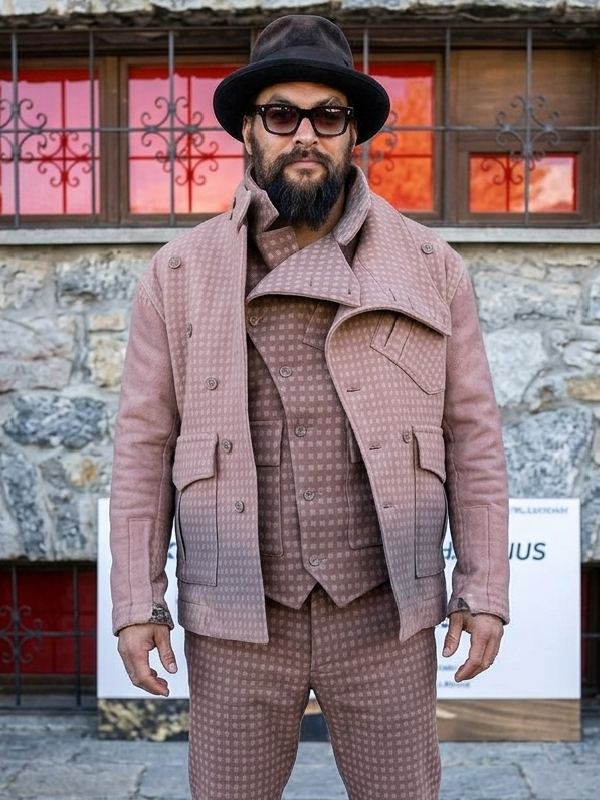 On The Roam Season 2 Jason Momoa Pink Jacket WorthVee