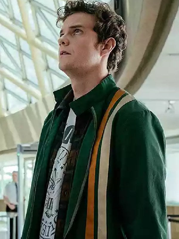 The Boys S5 Jack Quaid Green Striped Jacket WorthVee